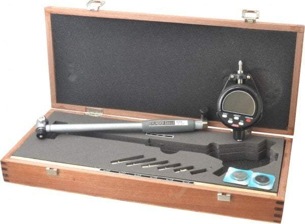 SPI - 1.4 to 2.4", 6" Deep, Electronic Bore Gage - Up to 0.00025" Accuracy, 0.001mm Resolution, Data Output, Includes Indicator - Eagle Tool & Supply