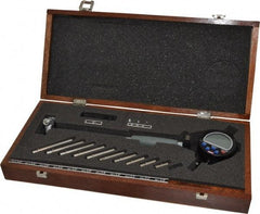 SPI - 2 to 6", 6" Deep, Electronic Bore Gage - Up to 0.00025" Accuracy, 0.001mm Resolution, Data Output, Includes Indicator - Eagle Tool & Supply