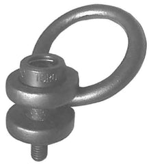 American Drill Bushing - 4,100 Lbs. Load Limit, Alloy Steel Side Pull Hoist Ring - Black Oxide Finish, 3/4-10 Inch Thread Size, 4 Inch Diameter Ring - Eagle Tool & Supply