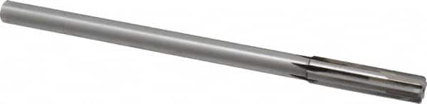 Made in USA - 0.4995" Carbide-Tipped 6 Flute Dowel Pin Chucking Reamer - Eagle Tool & Supply