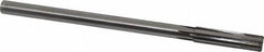 Made in USA - 1/2" Carbide-Tipped 6 Flute Chucking Reamer - Straight Flute, 7/16" Straight Shank, 2" Flute Length, 8" OAL - Eagle Tool & Supply
