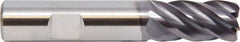 M.A. Ford - 1", 5 Flute, Solid Carbide, 0.03" Corner Radius End Mill - 4" OAL, 1-1/2" LOC - Eagle Tool & Supply