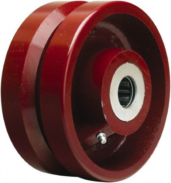 Hamilton - 6 Inch Diameter x 2-3/4 Inch Wide, Cast Iron Caster Wheel - 2,500 Lb. Capacity, 3-1/4 Inch Hub Length, 3/4 Inch Axle Diameter, Tapered Roller Bearing - Eagle Tool & Supply