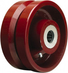 Hamilton - 6 Inch Diameter x 2-3/4 Inch Wide, Cast Iron Caster Wheel - 2,500 Lb. Capacity, 3-1/4 Inch Hub Length, 1-1/4 Inch Axle Diameter, Tapered Roller Bearing - Eagle Tool & Supply