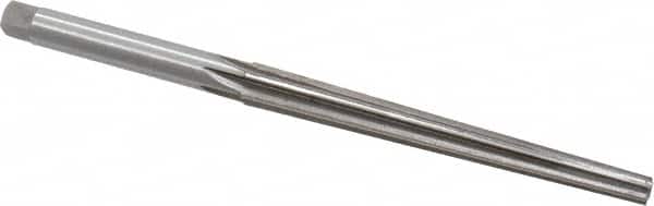 Interstate - 0.2" Small End, 0.228" Large End, 9/32" Shank, 2-7/8" Flute, Brown and Sharpe Taper Reamer #1 - Eagle Tool & Supply