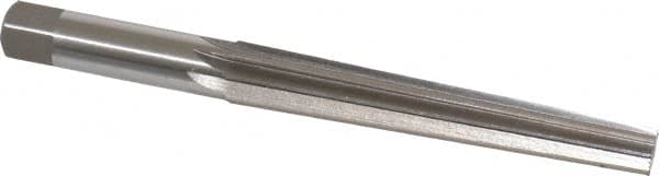 Interstate - 1/2" Small End, 0.682" Large End, 5/8" Shank, 4-3/8" Flute, Brown and Sharpe Taper Reamer #6 - Eagle Tool & Supply