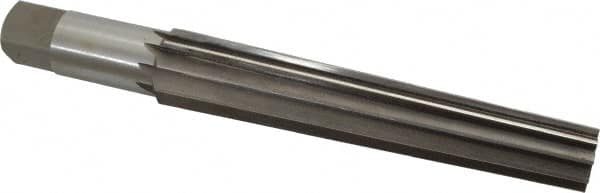 Interstate - 1.045" Small End, 1.34" Large End, 1-1/8" Shank, 6-7/8" Flute, Brown and Sharpe Taper Reamer #10 - Eagle Tool & Supply