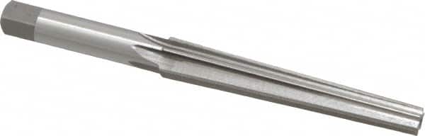 Interstate - 0.2503" Small End, 0.3673" Large End, 5/16" Straight Shank, 2-1/4" Flute, 0MT Morse Taper Reamer - Eagle Tool & Supply