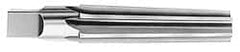 Interstate - 2.112" Small End, 2.555" Large End, 2" Tapered Shank, 8-1/2" Flute, 6MT Morse Taper Reamer - Eagle Tool & Supply