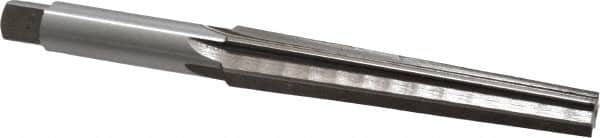 Interstate - 0.3674" Small End, 0.517" Large End, 7/16" Straight Shank, 3" Flute, 1MT Morse Taper Reamer - Eagle Tool & Supply