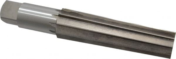 Interstate - 1.4717" Small End, 1.8005" Large End, 1-1/2" Straight Shank, 6-1/4" Flute, 5MT Morse Taper Reamer - Eagle Tool & Supply