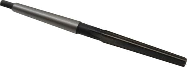 Interstate - 0.2503" Small End, 0.3674" Large End, 5/16" Tapered Shank, 2-1/4" Flute, 0MT Morse Taper Reamer - Eagle Tool & Supply