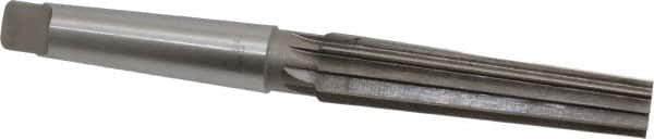 Interstate - 0.7748" Small End, 0.9881" Large End, 7/8" Tapered Shank, 4-1/4" Flute, 3MT Morse Taper Reamer - Eagle Tool & Supply