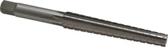 Interstate - 0.3674" Small End, 0.517" Large End, 7/16" Straight Shank, 3" Flute, 1MT Morse Taper Reamer - Eagle Tool & Supply