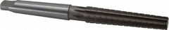 Interstate - 0.5696" Small End, 0.7441" Large End, 5/8" Tapered Shank, 3-1/2" Flute, 2MT Morse Taper Reamer - Eagle Tool & Supply