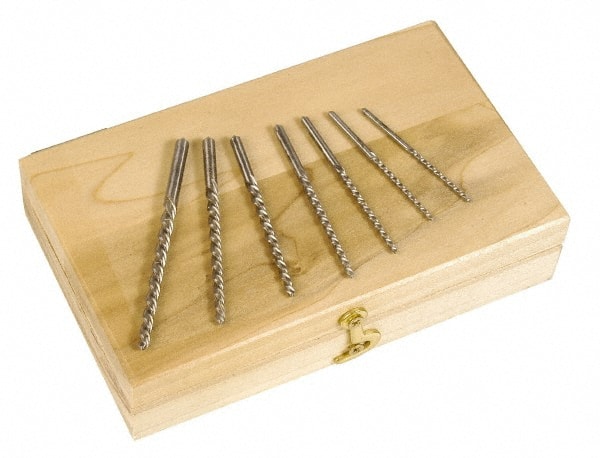 Made in USA - #0 to #7 Pin, Straight Shank, Taper Pin Reamer Set - Eagle Tool & Supply