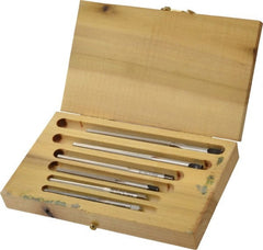 Made in USA - #5 to #0 Pin, Straight Shank, Taper Pin Reamer Set - Eagle Tool & Supply
