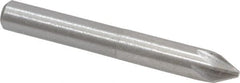 Interstate - 1/4" Head Diam, 1/4" Shank Diam, 6 Flute 60° High Speed Steel Countersink - Eagle Tool & Supply