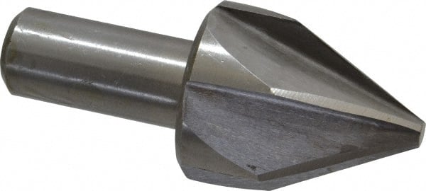 Interstate - 1-1/2" Head Diam, 3/4" Shank Diam, 6 Flute 60° High Speed Steel Countersink - Eagle Tool & Supply