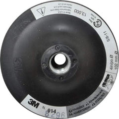3M - 4" Diam Hook & Loop Disc Backing Pad - Firm Density, 13,000 RPM - Eagle Tool & Supply