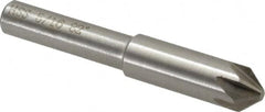 Interstate - 5/16" Head Diam, 1/4" Shank Diam, 6 Flute 82° High Speed Steel Countersink - Eagle Tool & Supply