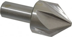Interstate - 2" Head Diam, 1" Shank Diam, 6 Flute 82° High Speed Steel Countersink - Eagle Tool & Supply