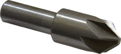 Interstate - 3/4" Head Diam, 1/2" Shank Diam, 6 Flute 90° High Speed Steel Countersink - Eagle Tool & Supply