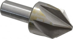 Interstate - 1-1/2" Head Diam, 3/4" Shank Diam, 6 Flute 90° High Speed Steel Countersink - Eagle Tool & Supply
