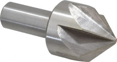 Interstate - 2" Head Diam, 1" Shank Diam, 6 Flute 90° High Speed Steel Countersink - Eagle Tool & Supply