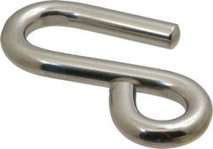 Ronstan - 19/32" Opening, 316 Stainless Steel Electropolished S-Hook - 1,760 Lb Capacity, 5/8" ID, 3/8" Wire, 3-7/16" OAL - Eagle Tool & Supply