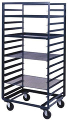 Durham - 800 Lb Capacity, 33" Wide x 36" Long x 66" High Pan & Tray Cart - 9 Slot, Steel, Hard Rubber Casters - Eagle Tool & Supply