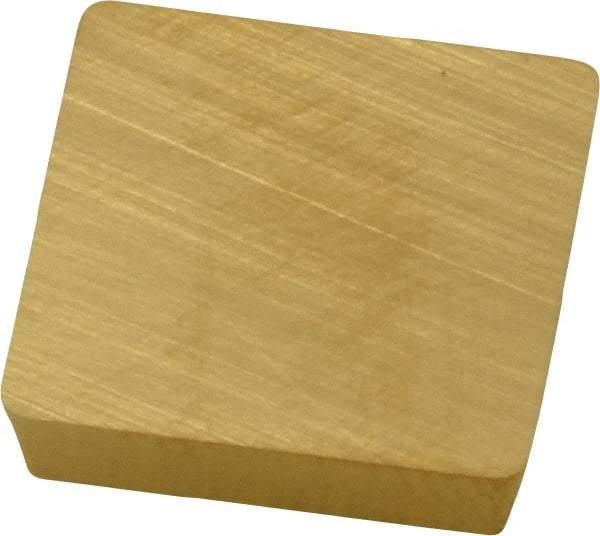 Kennametal - SPG422 Grade KC730 Carbide Turning Insert - TiN Finish, 90° Square, 1/2" Inscr Circle, 1/8" Thick, 1/32" Corner Radius - Eagle Tool & Supply