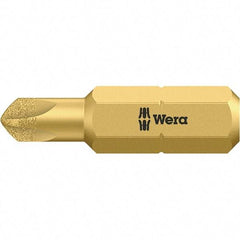 Wera - 1/4" Drive, #4 Torq-Set Screwdriver Bit - 1" OAL - Eagle Tool & Supply