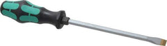 Wera - Slip Stop Slotted Screwdriver - Hexagon Shank, Ergonomic Handle - Eagle Tool & Supply