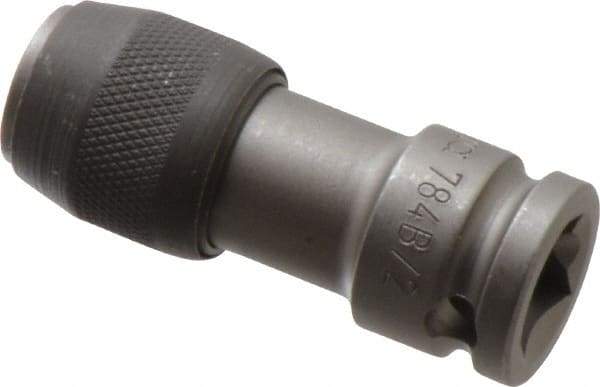 Wera - 3/8" Drive, 5/16" Insert, Hex Drive Bit Adapter - Quick Release, 1-15/16" OAL - Eagle Tool & Supply