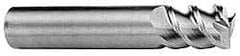 Accupro - 1", 1-5/8" LOC, 1" Shank Diam, 4" OAL, 3 Flute, Solid Carbide Square End Mill - Single End, AlTiN Finish, Spiral Flute, 60° Helix, Centercutting, Right Hand Cut, Right Hand Flute - Eagle Tool & Supply