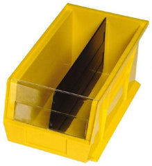 Quantum Storage - 9" Wide x 6.8" High, Black Bin Divider - Use with Quantum Storage Systems - QUS 239CON - Eagle Tool & Supply