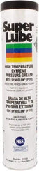 Synco Chemical - 400 g Cartridge Synthetic Extreme Pressure Grease - Translucent White, Extreme Pressure, Food Grade & High Temperature, 475°F Max Temp, NLGIG 2, - Eagle Tool & Supply