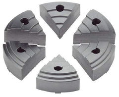 Value Collection - 2.16" Chuck Capacity, JF Attachment, Round Soft Lathe Chuck Jaw - 6 Jaws, Steel - Eagle Tool & Supply