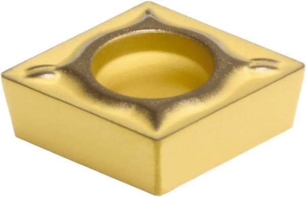 Sumitomo - CCMT21.51 ESU Grade AC830P Carbide Turning Insert - Al2O3 Finish, 80° Diamond, 1/4" Inscr Circle, 3/32" Thick, 1/64" Corner Radius - Eagle Tool & Supply