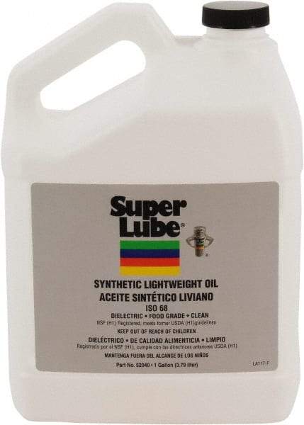 Synco Chemical - 1 Gal Bottle Synthetic Multi-Purpose Oil - -40500°F, SAE 80W, ISO 68, 350 SUS at 40°C, Food Grade - Eagle Tool & Supply