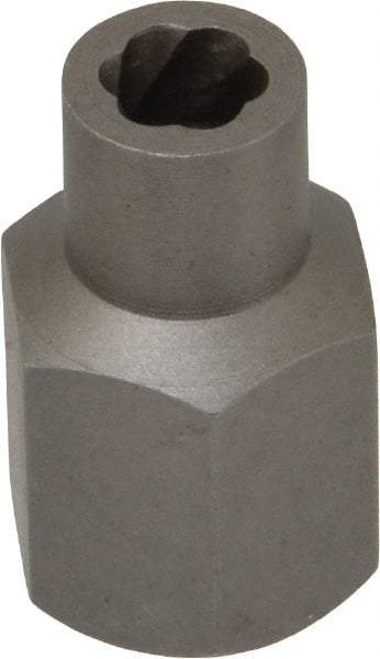 Irwin Hanson - 3/8" Drive Reverse Spiral Flute Hex Bolt Remover - 1/4" Hex, 2" OAL - Eagle Tool & Supply