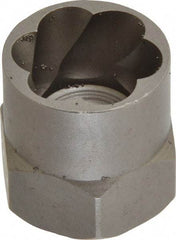 Irwin Hanson - 3/8" Drive Reverse Spiral Flute Hex Bolt Remover - 3/4" Hex, 2" OAL - Eagle Tool & Supply