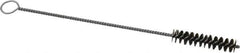 PRO-SOURCE - 2" Long x 7/16" Diam Steel Twisted Wire Bristle Brush - Single Spiral, 8" OAL, 0.006" Wire Diam, 0.11" Shank Diam - Eagle Tool & Supply