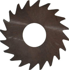 RobbJack - 3/4" Diam x 0.0156" Blade Thickness x 1/4" Arbor Hole Diam, 20 Tooth Slitting and Slotting Saw - Arbor Connection, Right Hand, Uncoated, Solid Carbide, Concave Ground - Eagle Tool & Supply