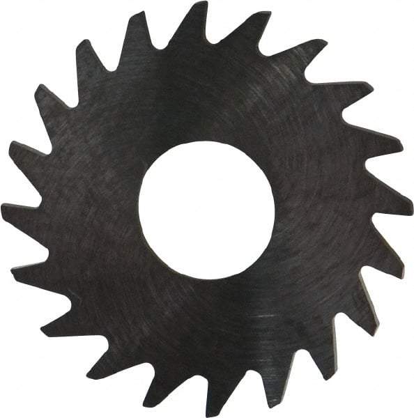 RobbJack - 3/4" Diam x 0.0312" Blade Thickness x 1/4" Arbor Hole Diam, 20 Tooth Slitting and Slotting Saw - Arbor Connection, Right Hand, Uncoated, Solid Carbide, Concave Ground - Eagle Tool & Supply