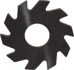 RobbJack - 3/4" Diam x 0.051" Blade Thickness x 1/4" Arbor Hole Diam, 10 Tooth Slitting and Slotting Saw - Arbor Connection, Right Hand, Uncoated, Solid Carbide, Concave Ground - Eagle Tool & Supply