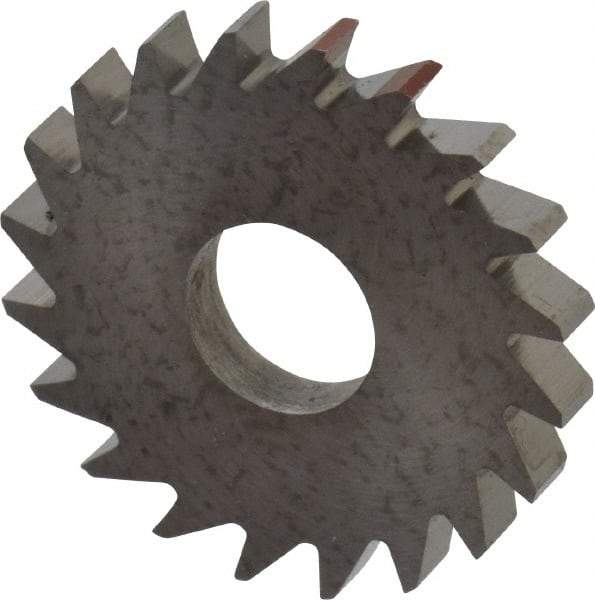 RobbJack - 3/4" Diam x 0.0937" Blade Thickness x 1/4" Arbor Hole Diam, 20 Tooth Slitting and Slotting Saw - Arbor Connection, Right Hand, Uncoated, Solid Carbide, Concave Ground - Eagle Tool & Supply