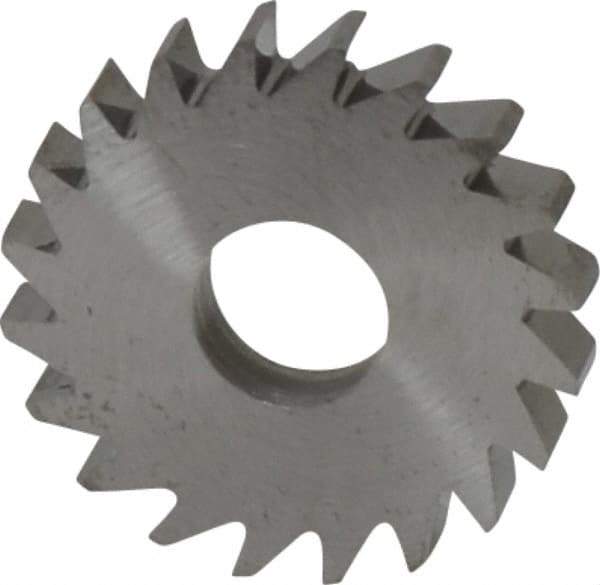 RobbJack - 3/4" Diam x 1/8" Blade Thickness x 1/4" Arbor Hole Diam, 20 Tooth Slitting and Slotting Saw - Arbor Connection, Right Hand, Uncoated, Solid Carbide, Concave Ground - Eagle Tool & Supply