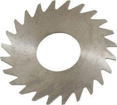 RobbJack - 1" Diam x 0.025" Blade Thickness x 3/8" Arbor Hole Diam, 24 Tooth Slitting and Slotting Saw - Arbor Connection, Right Hand, Uncoated, Solid Carbide, Concave Ground - Eagle Tool & Supply